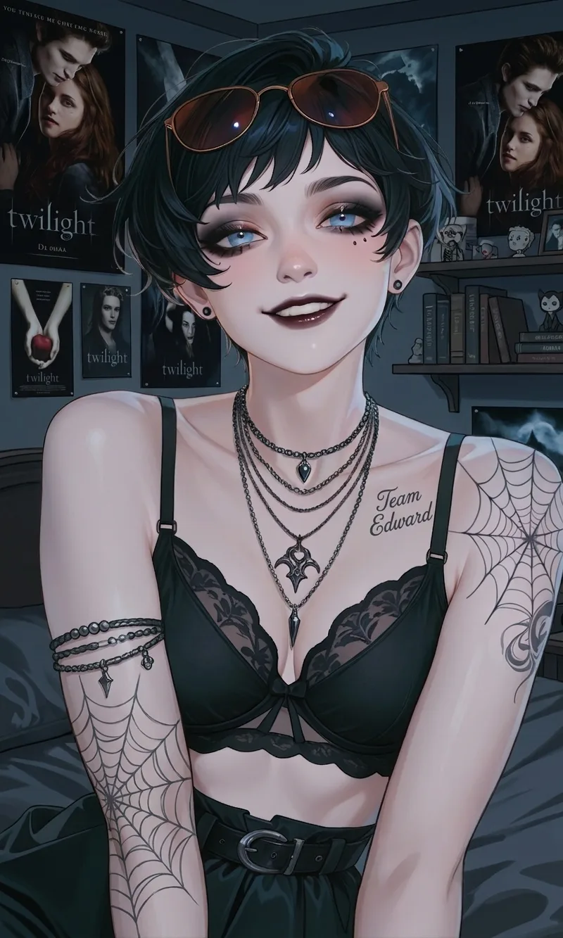 The Twilight-obsessed emo chick thinks you’re not a real vampire?!